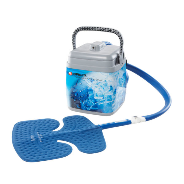 Polar care cooling unit closed with pad attached